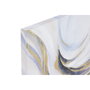 Home ESPRIT Toile Bois MDF Abstrait Bleu et Blanc