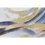 Home ESPRIT Toile Bois MDF Abstrait Bleu et Blanc
