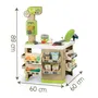 Smoby - Fresh Market - Marchande jouet représentant un magasin bio avec caisse, fruits, légumes, balance mécanique et distributeur vrac - Jeu d'imitation dès 3 ans