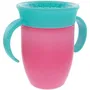 Nuby - Lot de 2 tasses d'apprentissage 360° antifuite avec poignées - Pour enfant fille - Compatible lave-vaisselle