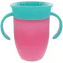 Nuby - Lot de 2 tasses d'apprentissage 360° antifuite avec poignées - Pour enfant fille - Compatible lave-vaisselle