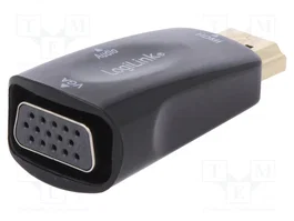 LOGILINK Convertisseur D-Sub 15pin HD vers HDMI 1.3, noir
