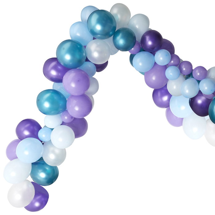 Party Time Arche de 100 Ballons Sirena Bleu et Violet Party Time Arche de 100 Ballons Sirena Bleu et Violet
