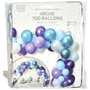 Party Time Arche de 100 Ballons Sirena Bleu et Violet