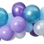 Party Time Arche de 100 Ballons Sirena Bleu et Violet
