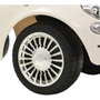 Ociotrends Correpasillos Voiture Porteur Fiat 500 Blanc 61x38.30x28 cm - Avec Sons et Lumières, pour Enfants de 12 Mois à 3 Ans