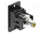 DELOCK Connecteur RCA Keystone noir