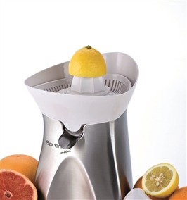 Ariete 407 Exprimeur Spremî métallique 60 W - Conique double avec pic anti-goutte pour oranges, pamplemousses, citrons