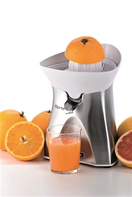 Ariete 407 Exprimeur Spremî métallique 60 W - Conique double avec pic anti-goutte pour oranges, pamplemousses, citrons