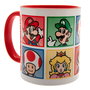 PYRAMID Tasse à thé Super Mario en céramique d'une capacité de 325 ml avec motifs des personnages