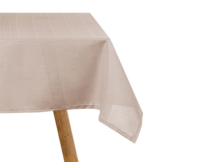 Kinvara Nappe en Polyester Gris Clair 140x240 cm (Set de 12)