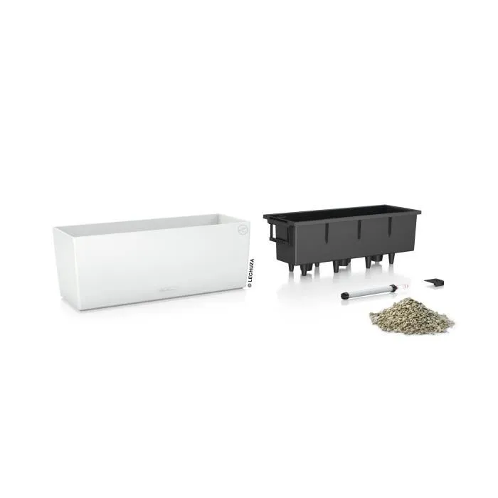 Lechuza 15670 Jardinière Balconière Balconera Color 50 All-in-One Blanche