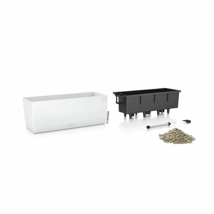 Lechuza Jardinière Balconera Color 50 ALL-IN-ONE Blanc et Noir