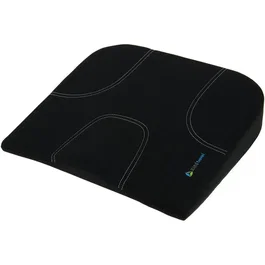 Kine Travel - Coussin d'assise en mousse à mémoire de forme grand confort, 41.5 x 40 x 9/2 cm, développé et testé par un kinésithérapeute spécialiste du dos
