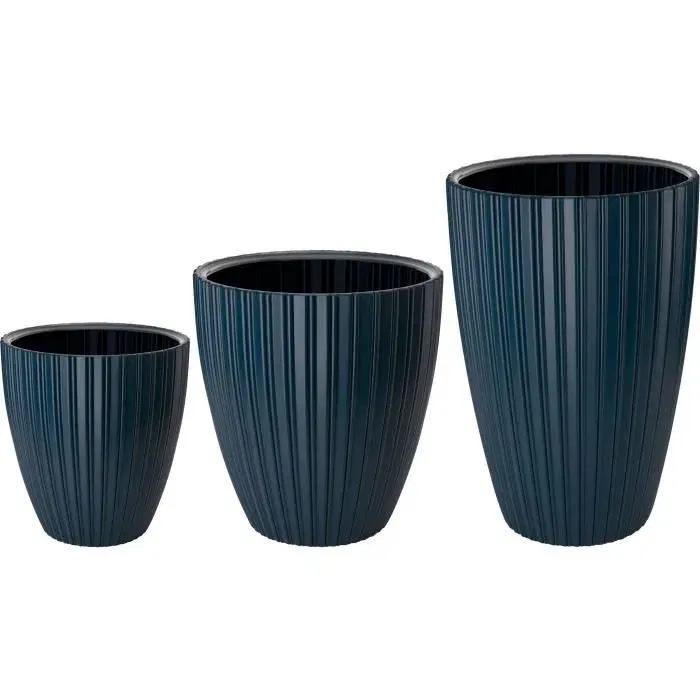 Garden ID Pot de Fleurs FANCY, Éco-Responsable, 80% Plastique Recyclé, Résistant Chocs/Gel/UV, Bleu Pétrole, 40 x 42 cm, pour Jardin, Balcon ou Intérieur Garden ID Pot de Fleurs FANCY, Éco-Responsable, 80% Plastique Recyclé, Résistant Chocs/Gel/UV, Bleu Pétrole, 40 x 42 cm, pour Jardin, Balcon ou Intérieur