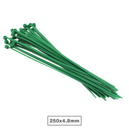 Hantums Sac de 25 colliers de serrage en nylon Vert 250x4,8mm