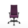 Piqueras Y Crespo Fauteuil Albacete, Similicuir Violet, Mécanisme Synchrone