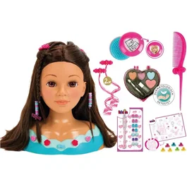 Klein 5201 Mia - Tête à coiffer et maquiller avec accessoires et palette de maquillage - Jouet créatif pour enfant dès 3 ans
