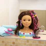 Klein 5201 Mia - Tête à coiffer et maquiller avec accessoires et palette de maquillage - Jouet créatif pour enfant dès 3 ans