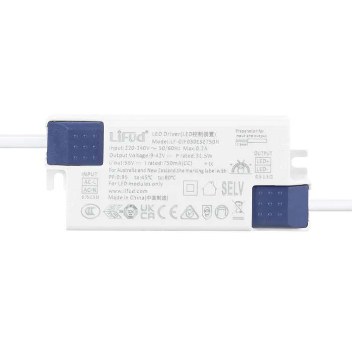 LUMILEDS Downlight LED 32W 6000K Blanc Froid Lifud Flicker Free
