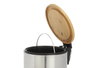 Berilo Lot Corbeille Bambou 3L et Balai Acier 28x28x18 cm (Set de 6)