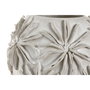 Vase Home ESPRIT Blanc Céramique Style artisanal Feuille d'une plante 22 x 22 x 25 cm