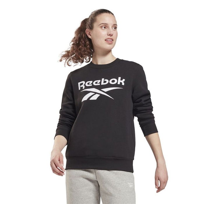 Sweat sans capuche femme Reebok identity Logo Fleece W Noir