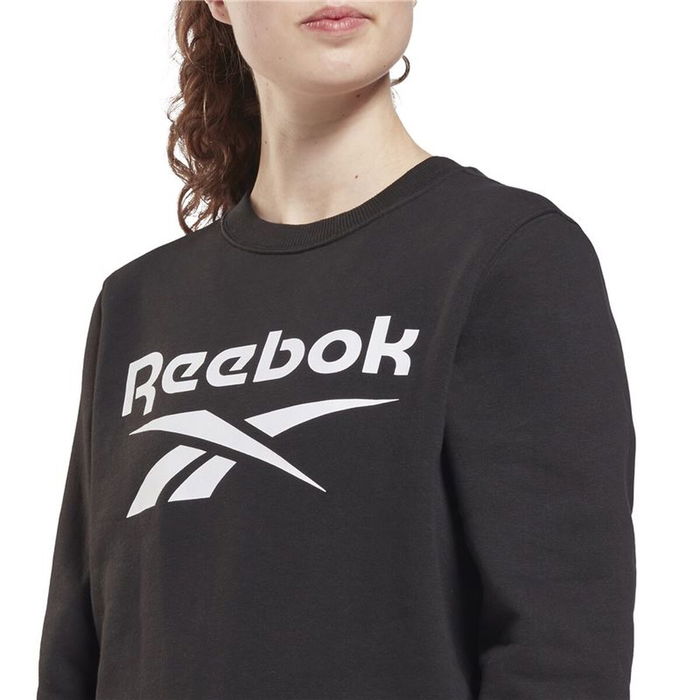 Sweat sans capuche femme Reebok identity Logo Fleece W Noir