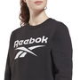 Sweat sans capuche femme Reebok identity Logo Fleece W Noir