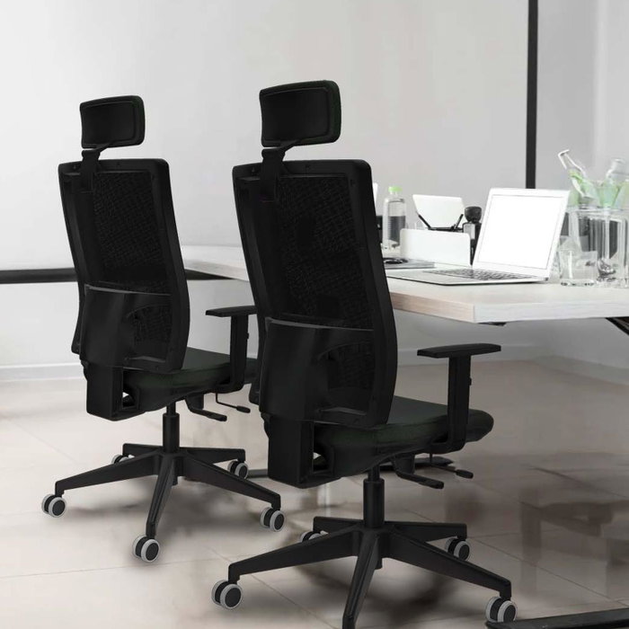 Piqueras y Crespo Chaise de Bureau Horna avec Appui-tête, Lila et Blanc