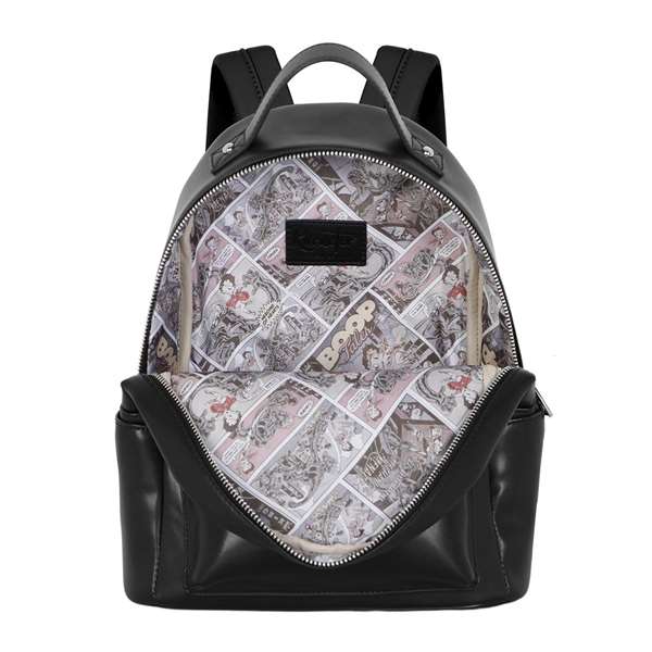 Karactermania Mochila Heady Betty Boop Motor Love, Sac à dos urbain 24.5 x 15 x 29 cm, Noir, PVC