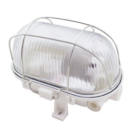 GSC Evolution Applique extérieure ovale blanc avec grille métallique
