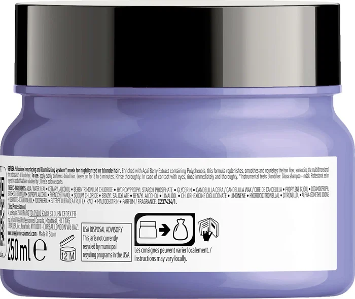 L'Oreal Professionnel Serie Expert Blondifier Masque crème aux polyphénols d'acai 250 ml