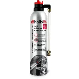 Holts Réparation de Pneu Rapide 72051030001 pour Citadine et Berline Moyenne (Pneus 155 à 195 mm) - Aérosol Anti-crevaison et Gonfleur