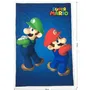Mario Bros Couverture Sherpa Super Mario & Luigi, Plaid Polaire et Imitation Laine, 100 x 150 cm, Décoration Thème Jeu Vidéo