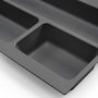 Emuca range-couverts Optima pour tiroir universel, module 500mm, Plastique, Gris antracite