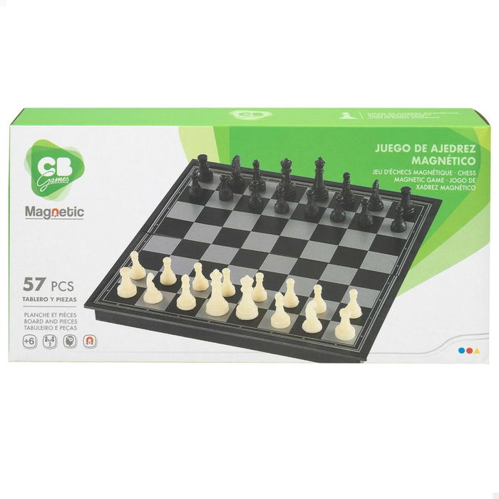 Échecs et dames CB Games Plastique (6 Unités) Échecs et dames CB Games Plastique (6 Unités)