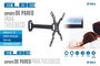 ELBE SP-1342-A Support mural articulé pour téléviseurs 13-42 pouces (33-107 cm), max. 15 kg, compatible VESA, inclinaison 10°, pivot 90°, noir