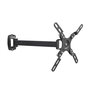 ELBE SP-1342-A Support mural articulé pour téléviseurs 13-42 pouces (33-107 cm), max. 15 kg, compatible VESA, inclinaison 10°, pivot 90°, noir