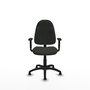 PIQUERAS Y CRESPO Chaise de bureau Algarra, Tissu Noir, Accoudoirs 1D