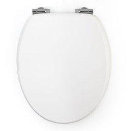 Gelco Abattant WC Blanc avec Frein de Chute et Charnières Magnétiques
