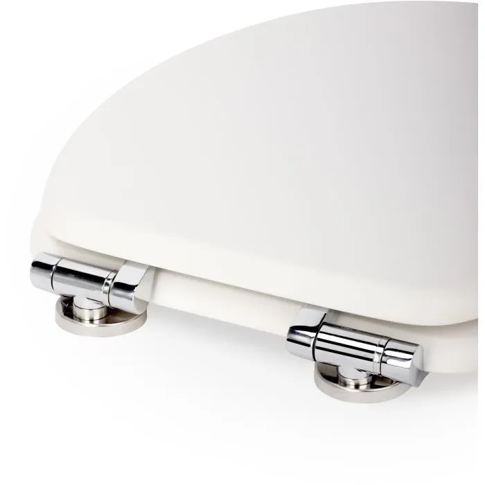 Gelco Abattant WC DESIGN avec frein de chute magnétique - Blanc - En MDF - Fermeture douce et silencieuse Gelco Abattant WC DESIGN avec frein de chute magnétique - Blanc - En MDF - Fermeture douce et silencieuse