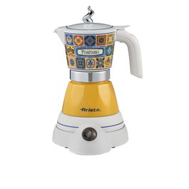 Ariete Moka Aroma - Cafetière moka électrique blanche pour 2 ou 4 tasses