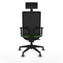 Chaise de Bureau avec Appui-tête Piqueras y Crespo 1D066G1 Vert
