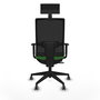 Piqueras y Crespo Chaise de Bureau Hornas Vert avec Appui-tête