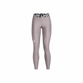 Leggings de Sport pour Femmes Under Armour Hg Authentics Gris Blanc