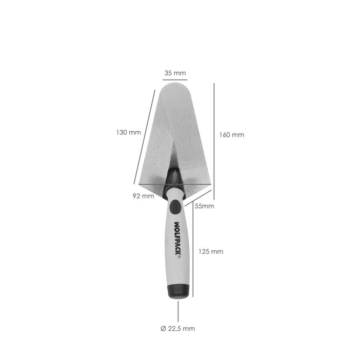 WOLFPACK LINEA PROFESIONAL Truelle Maurer Gummy-grip 348 160mm