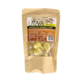 LAVVA Caramelo dur sans sucre au gingembre et citron 100 g