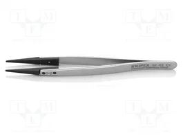 KNIPEX Pince à épiler droite ESD avec bec arrondi