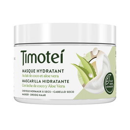 Timotei Masque Hydratant Cheveux Desséchés à la Noix de Coco, 300 ml